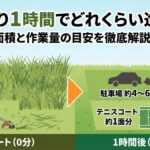 草刈り1時間でどれくらい進む？面積と作業量の目安を徹底解説